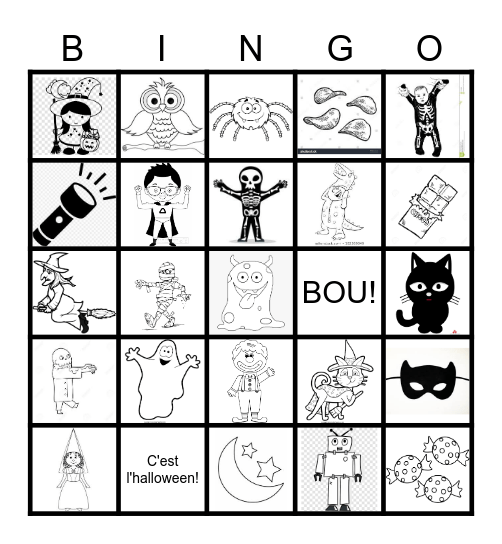 l'Halloween Bingo Card
