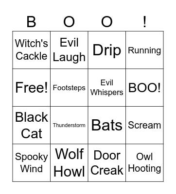 HALLOWEEN BINGO Card