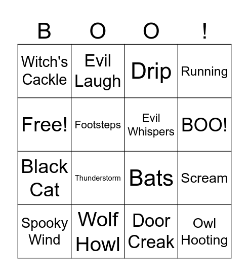 HALLOWEEN BINGO Card