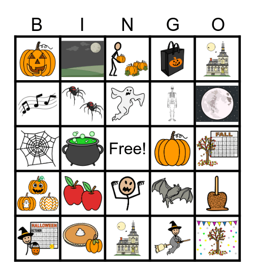 Fall Fest 2020 Bingo Card