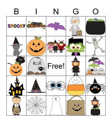 Halloween Bingo Card