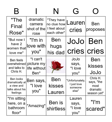 BENGO! Bingo Card