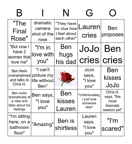 BENGO! Bingo Card