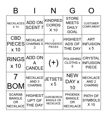 THE NEW BINGO HAS ARRIVED Bingo Card
