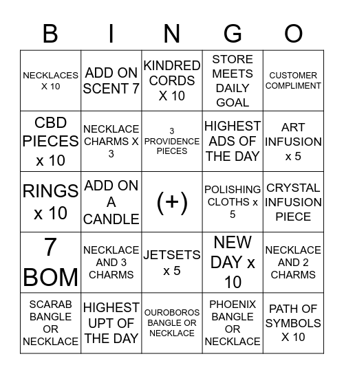 THE NEW BINGO HAS ARRIVED Bingo Card