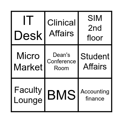 Noorda Scavenger Hunt Bingo Card