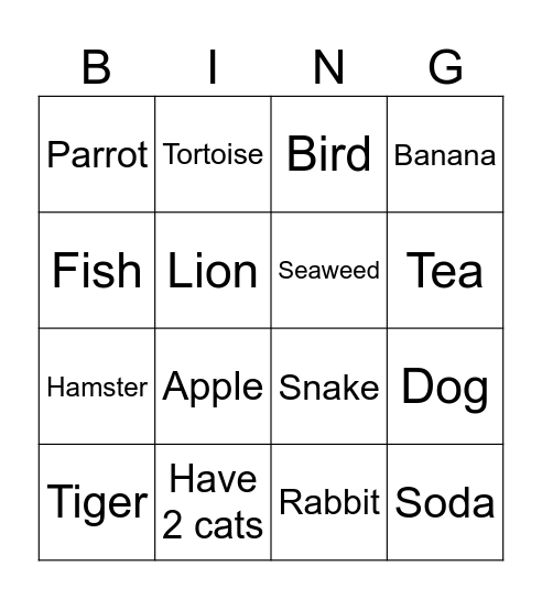 Testing Bingo Card