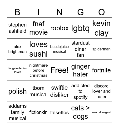 what do you have in common with mikeschmidtmutual Bingo Card