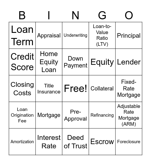 Wentwood's Bingo Time Bingo Card