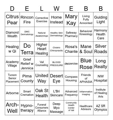 Name                          Phone # Bingo Card