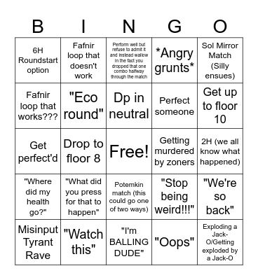 TOWER WOOOOO Bingo Card