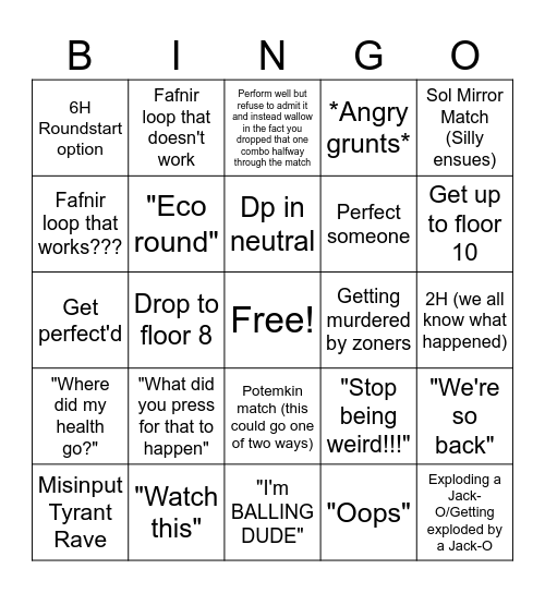 TOWER WOOOOO Bingo Card