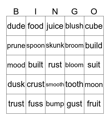 Sort 15 Bingo Card