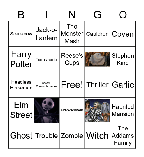 CCAS Halloween Bingo Card