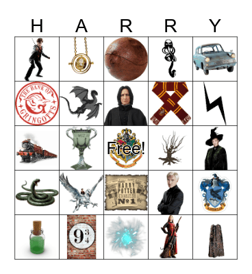 Harry Potter Bingo Card