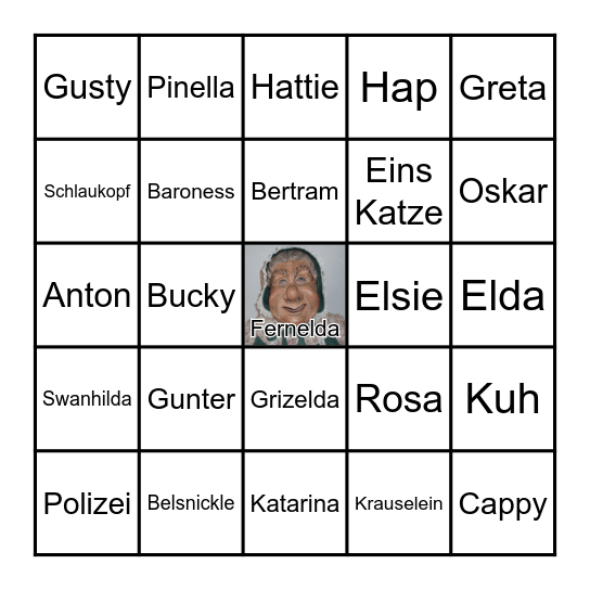 Narren 2023 Bingo Card