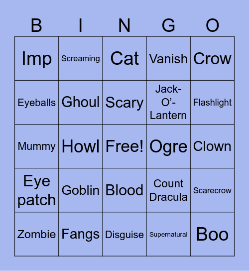 Chromedia Halloween Bingo! Bingo Card