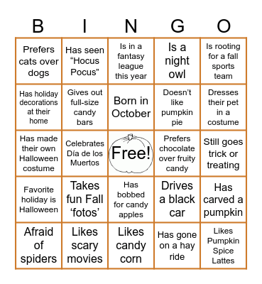 2023 HALLOWEEN Bingo Card