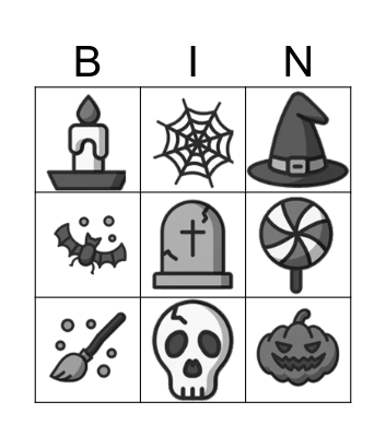 halloween Bingo Card