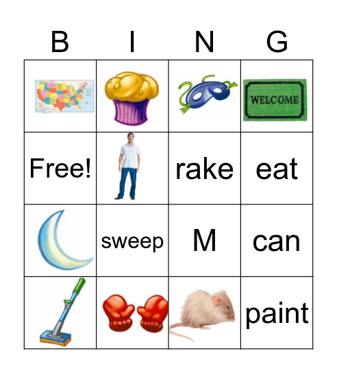 Oral Week8 Bingo Card