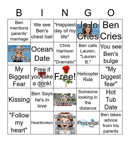 BEN-GO Bingo Card