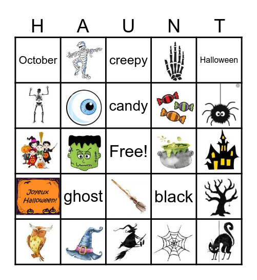 Haunted BINGO Card