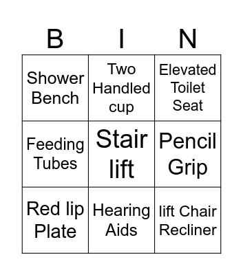 Adaptive  Devices Bingo Card