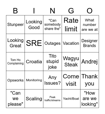 Halloween 2023 Bingo Card