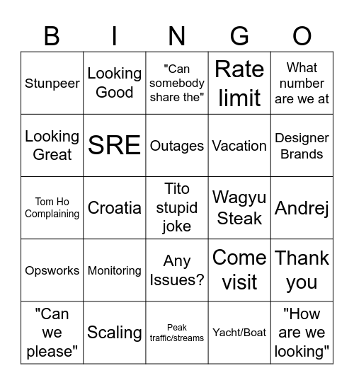 Halloween 2023 Bingo Card