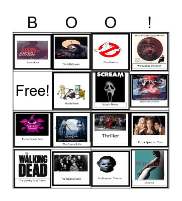 Halloween Bingo Card