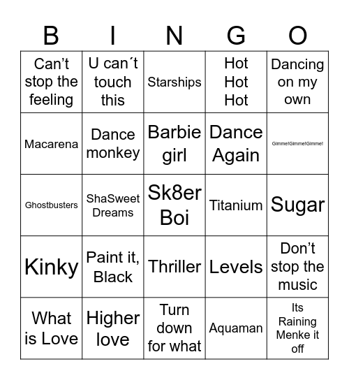 FÍLU BINGÓ Bingo Card