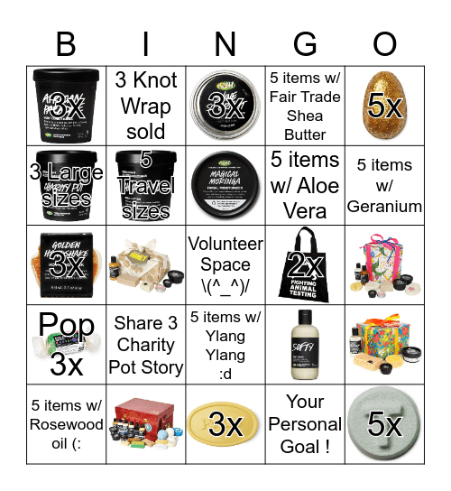 Charity Pot <3  Bingo Card