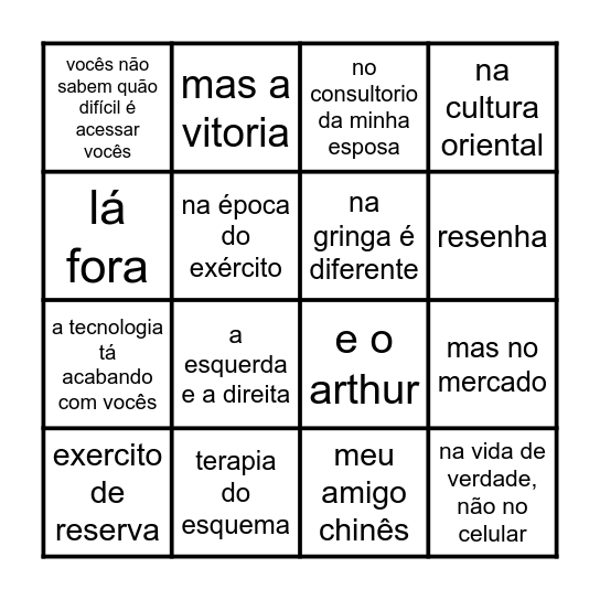 kilsonverso Bingo Card