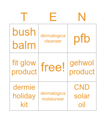 x.summerhill bingo Card