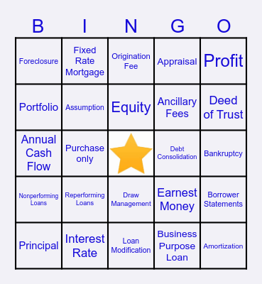 Wentwood's Bingo Time Bingo Card