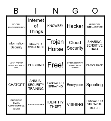 Cybersecurity Superhero BINGO! Bingo Card