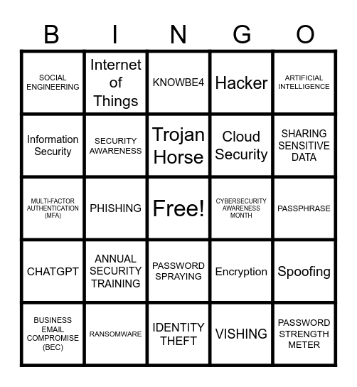 Cybersecurity Superhero BINGO! Bingo Card