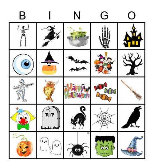 Halloween Bingo Card