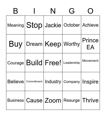 Friday Bingo 11/03/2023 Bingo Card