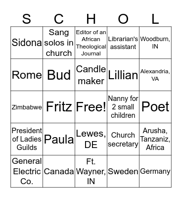 Get Schooled on Margaret Bingo Card
