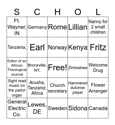Get Schooled on Margaret Bingo Card