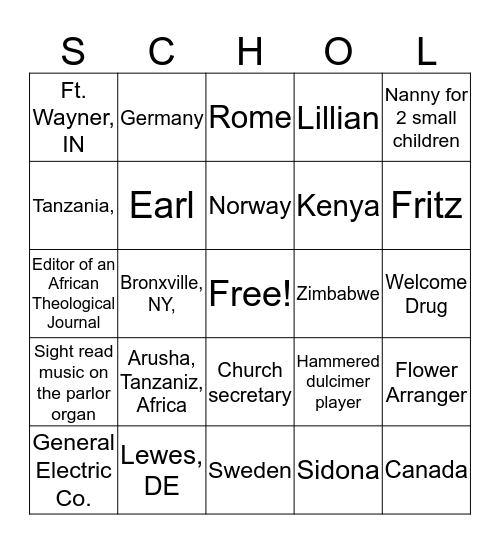 Get Schooled on Margaret Bingo Card