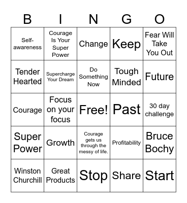 Bingo Friday 11/03/2023 # 2 Bingo Card