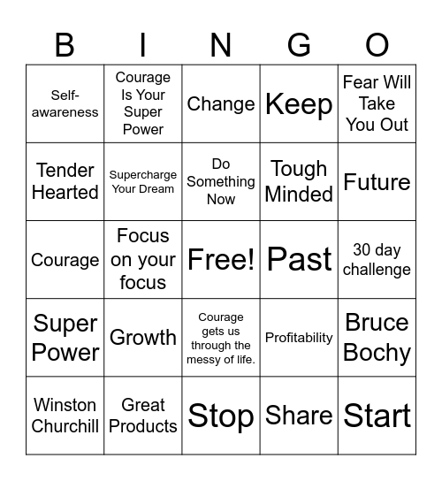 Bingo Friday 11/03/2023 # 2 Bingo Card