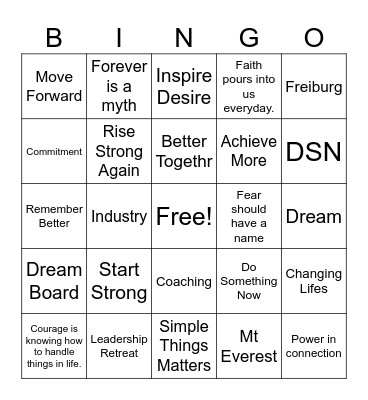 Bingo Friday 11/03/2023 # 3 Bingo Card