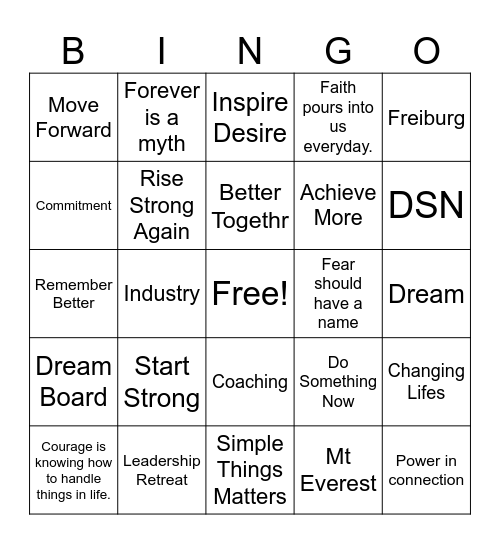 Bingo Friday 11/03/2023 # 3 Bingo Card