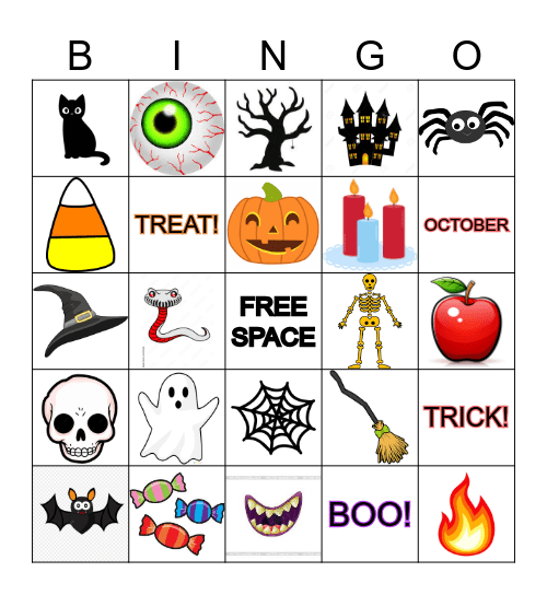 HAPPY HALLOWEEN Bingo Card
