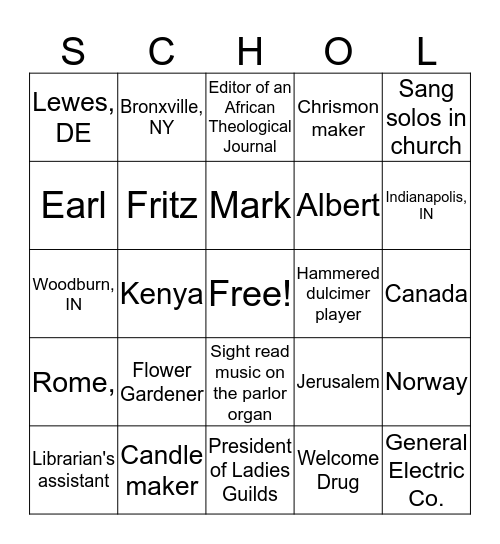 Get Schooled on Margaret Bingo Card