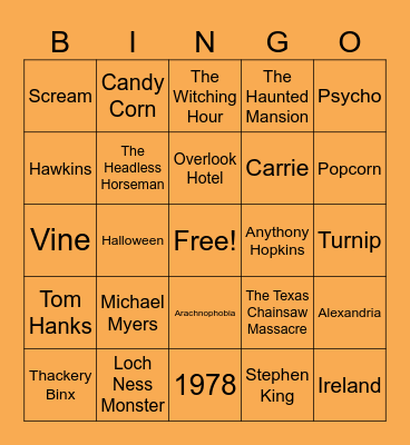 Halloween @ Watermark Bingo Card