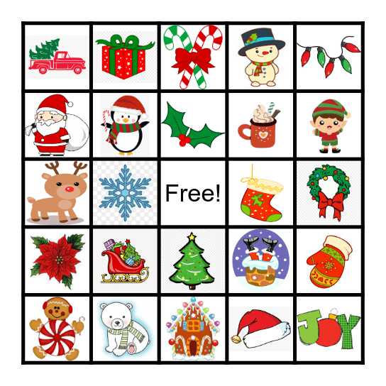 Christmas Bingo Card